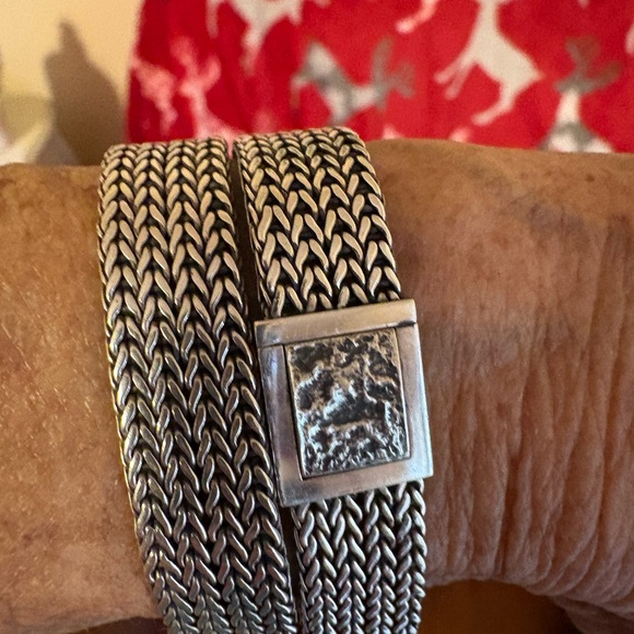 Authentic John Hardy iconic double bracelet
